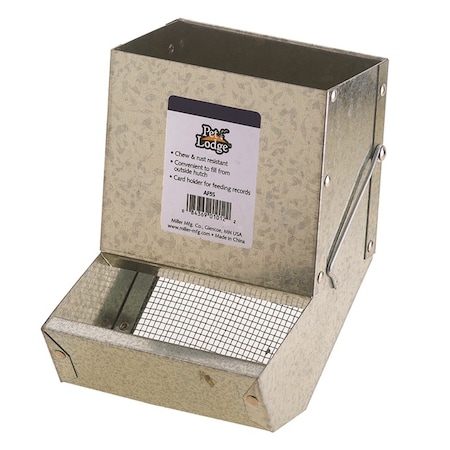 Miller Mfg Small Animal Feeder with Sifter Bottom with No Lid 5 2333-5